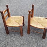 1 pair of brutalist chairs