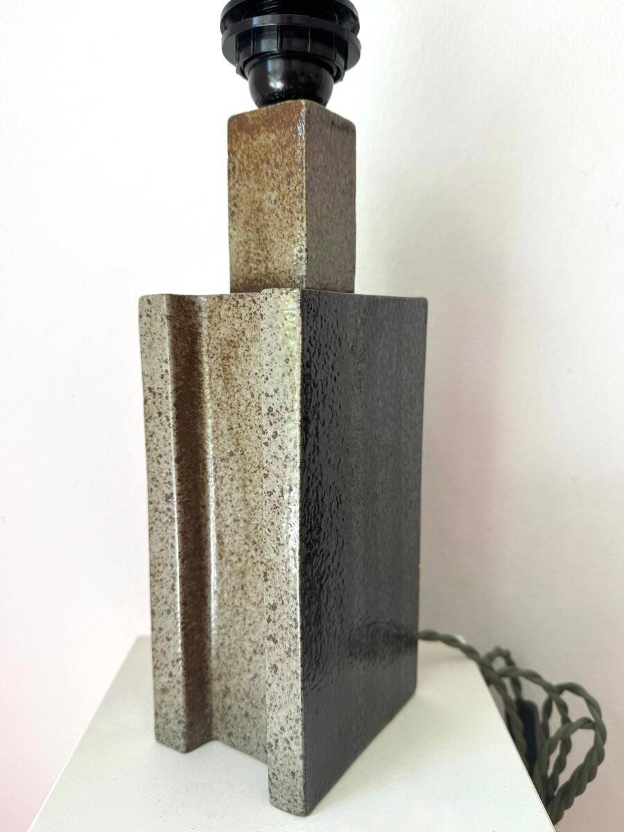 Mid-century modern stoneware Palshus table lamp by Per Linneman Schmidt, Denmark, 1960s