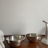 Empty dish pocket in silver metal made in italy