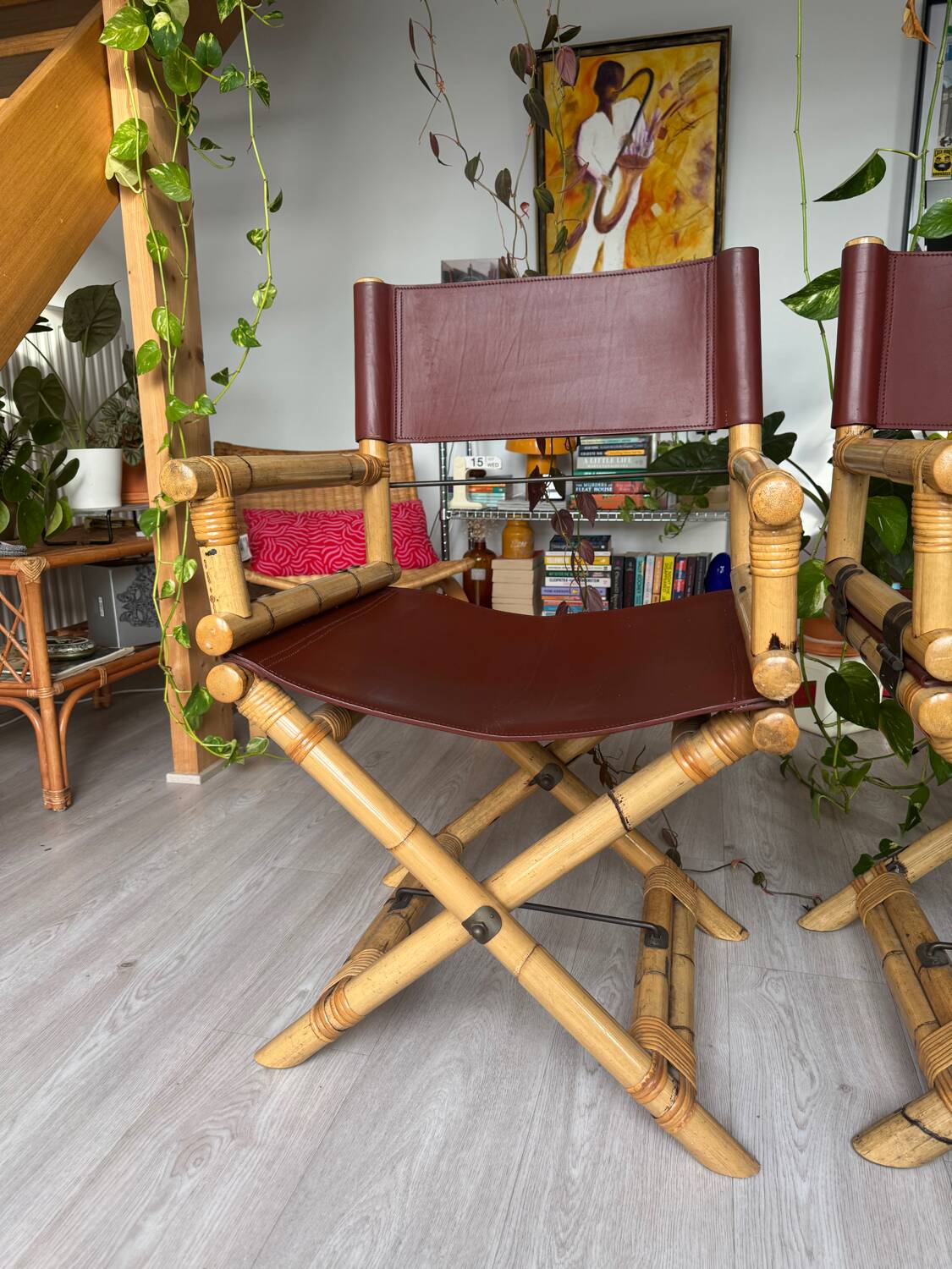 2 Lyda Levi McGuire Director’s Chairs - Leather