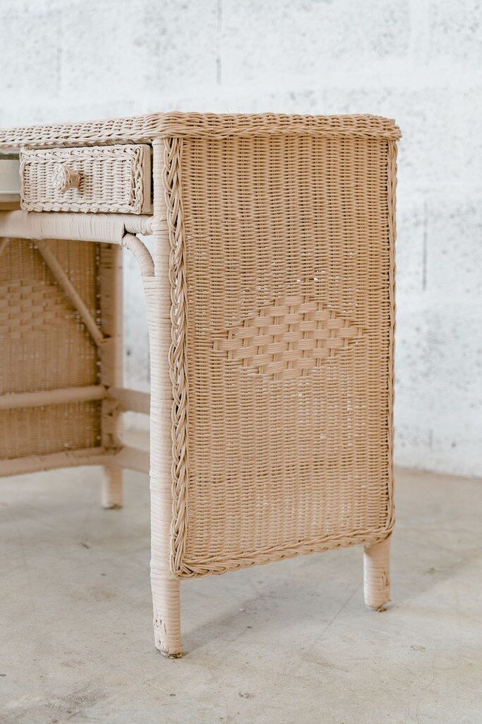 Rattan desk