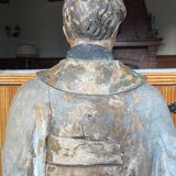 18th century polychrome religious statue