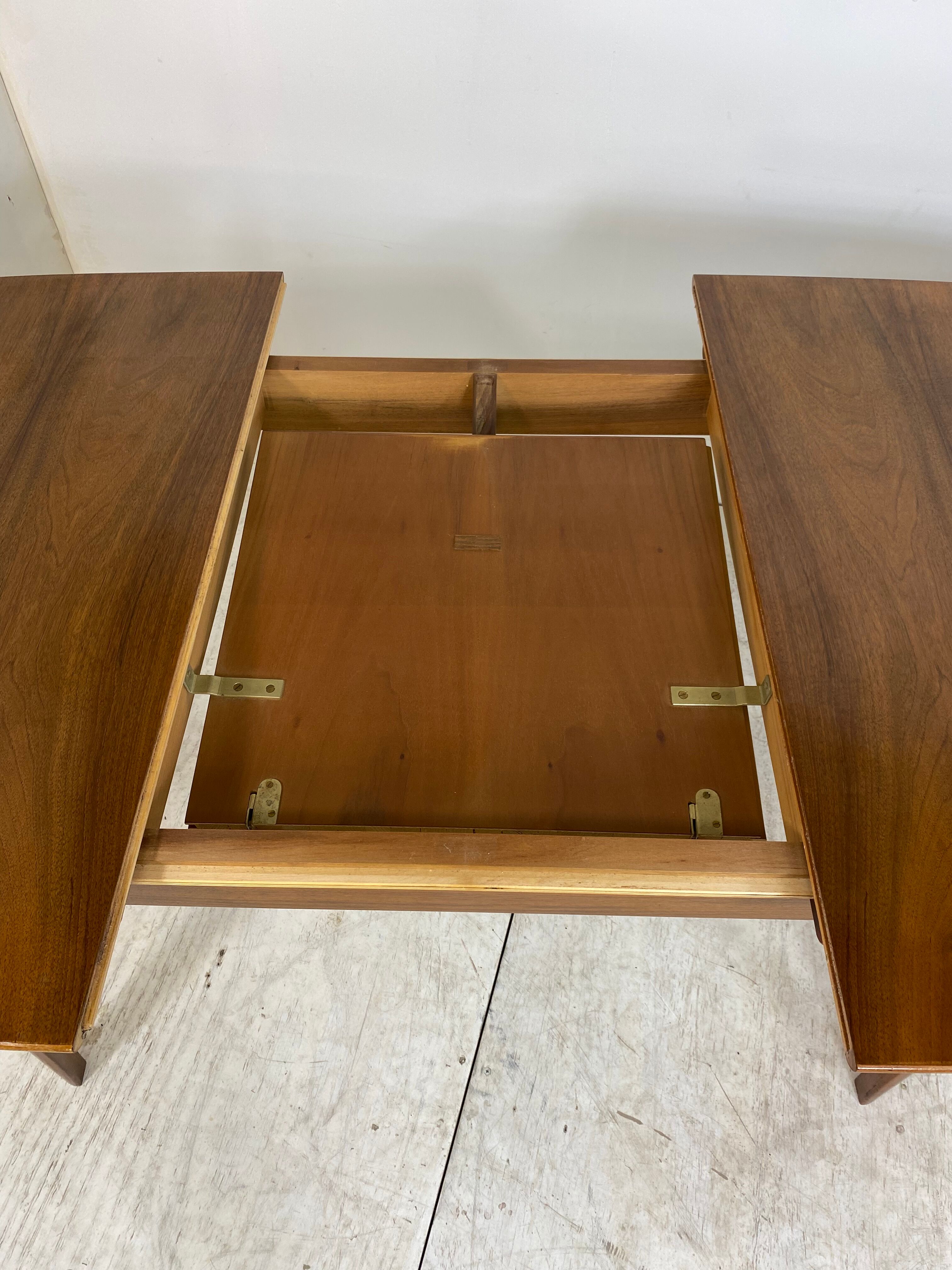 Mid-Century Walnut Extendable Dining Table by A. A. Patijn for Zijlstra Joure