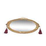 Art Deco oval mirror 55x31cm