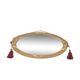 Miroir ovale art déco 55x31cm