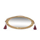 Miroir ovale art déco 55x31cm