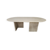 Vintage travertine table 1980"