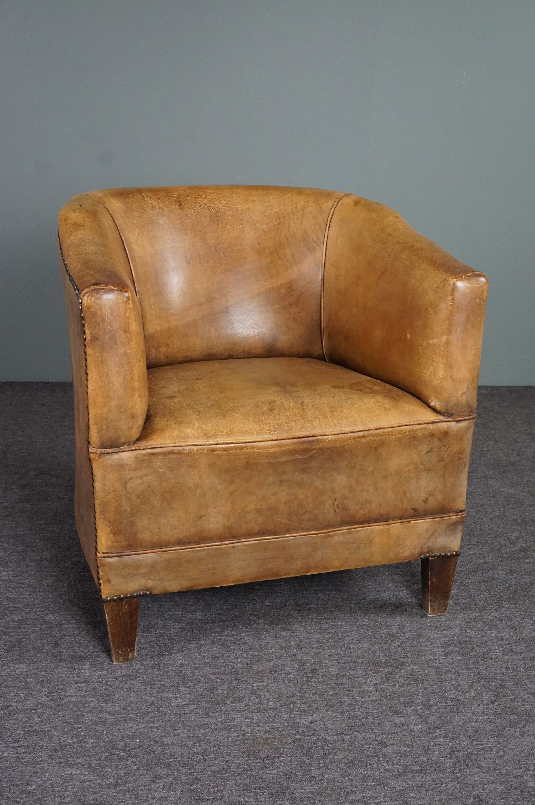 Sheepskin armchair