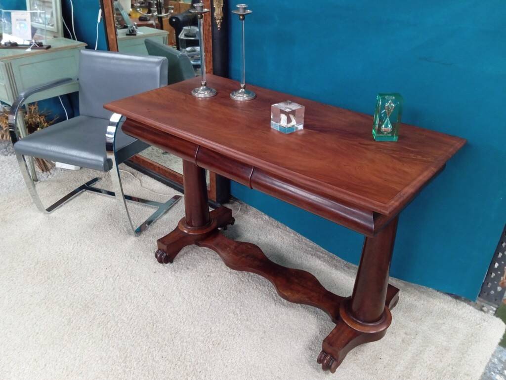 Regency mahogany console desk 19th century