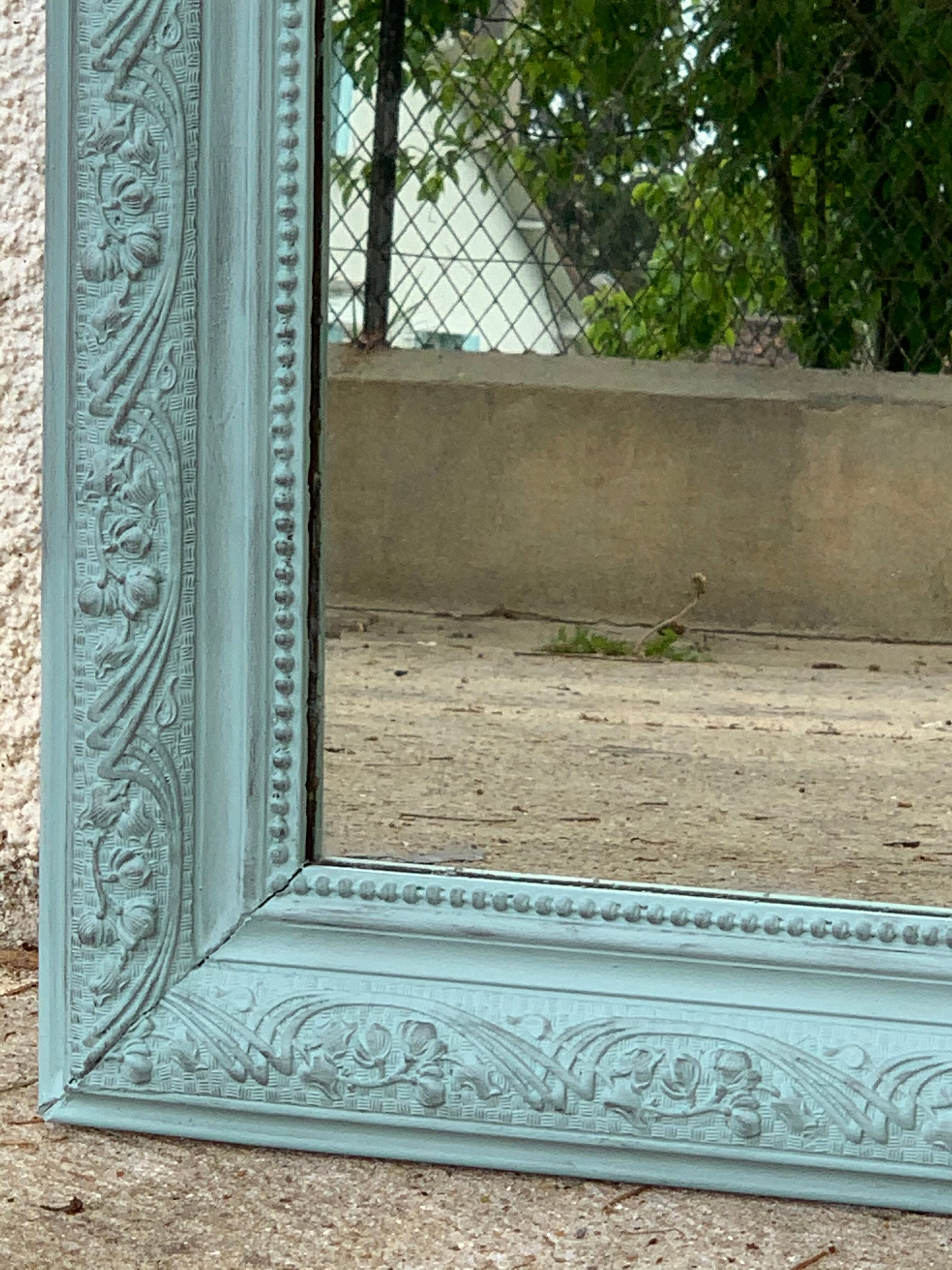 Mirror Louis Philippe celadon 68x92