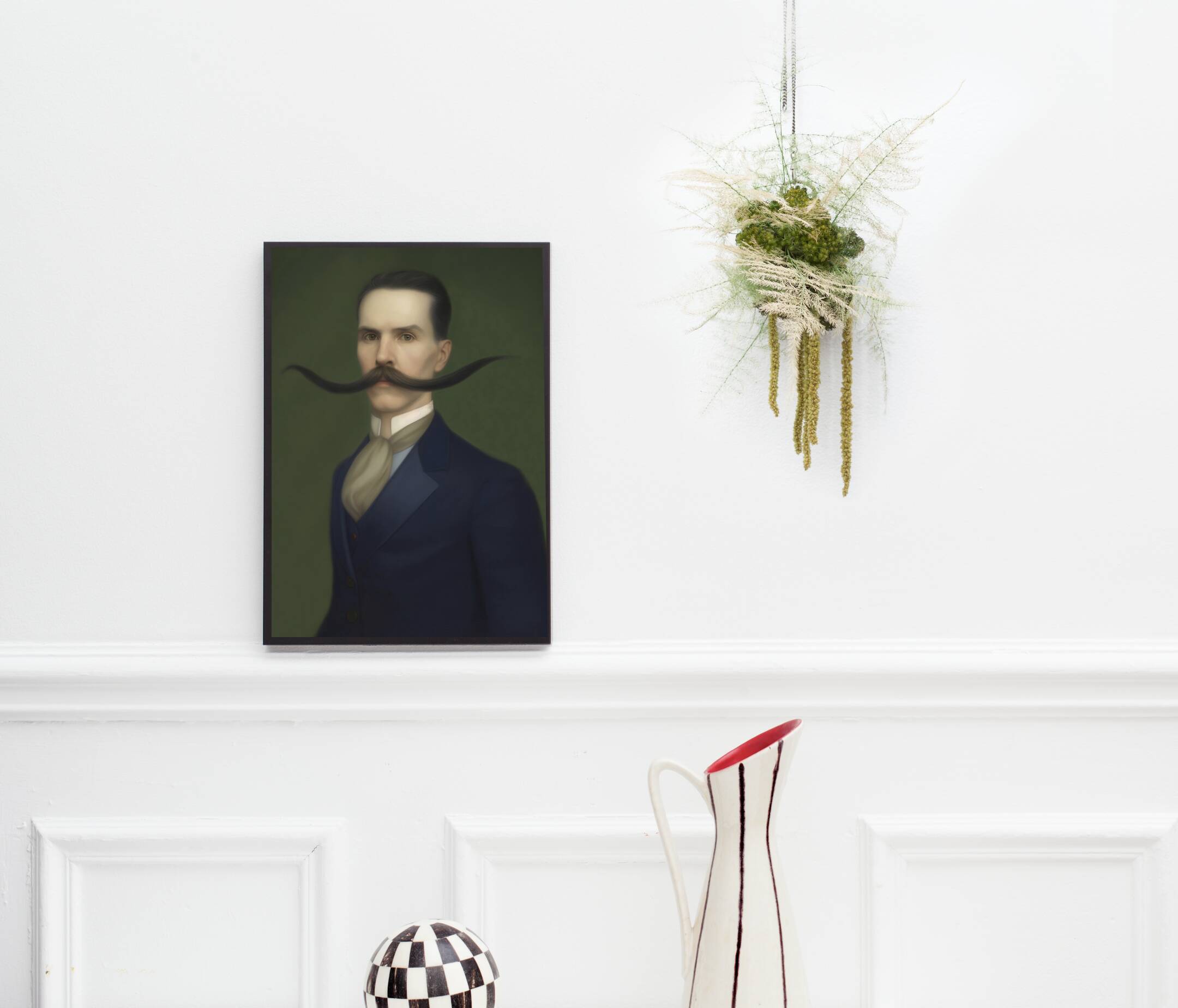 Old portrait - “Les moustachu-es” series