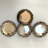 Set of 4 antique silver cups