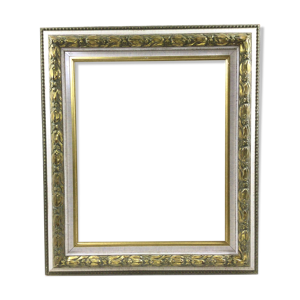 cadre en bois blanc vert