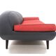 Scandinavian 2-seater leather sofa, Folke Jansson, SM Wincrantz Möbelin, Sweden, 1960