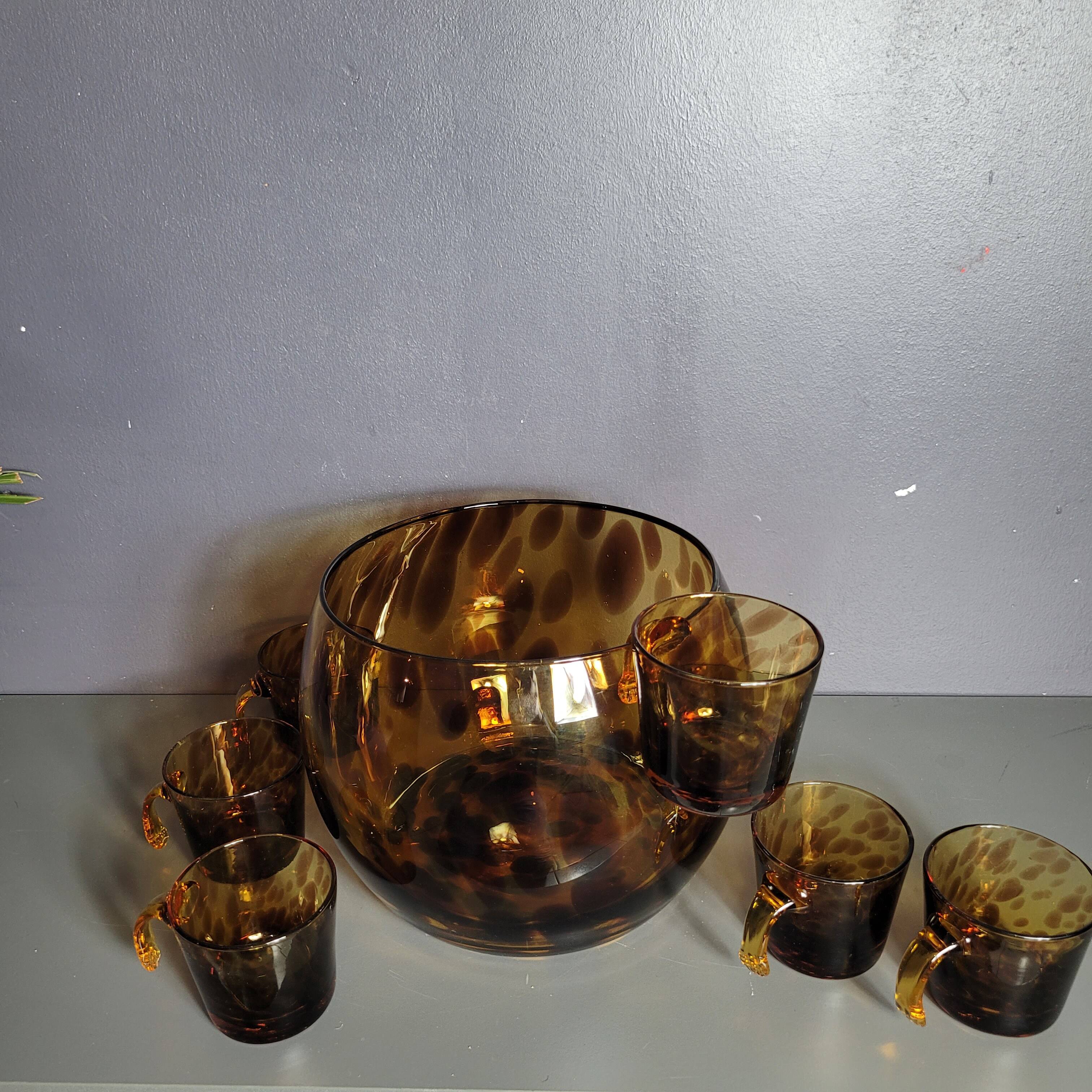 Blown glass punch service