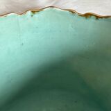 Majolica pot with signs