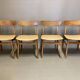 Suite de 4 chaises "Design Scandinave" 1950.