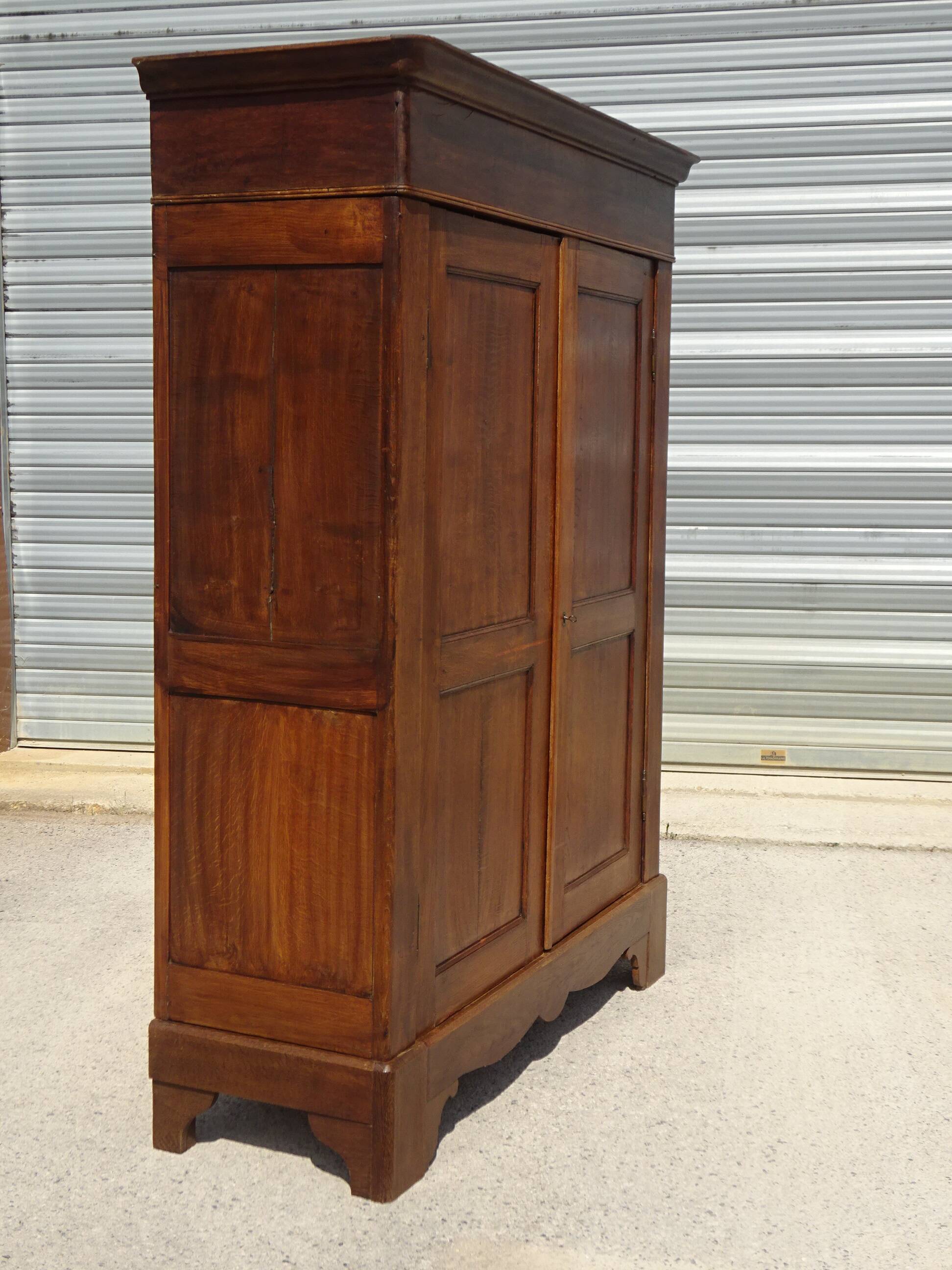 Large Parisian wardrobe in solid oak
