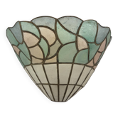 Mother-of-pearl and brass wall light