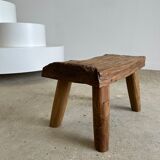 Stool in blond teak