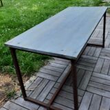 Folding industrial table
