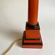 Foot and lampshade painted metal, fabric cable 2 m