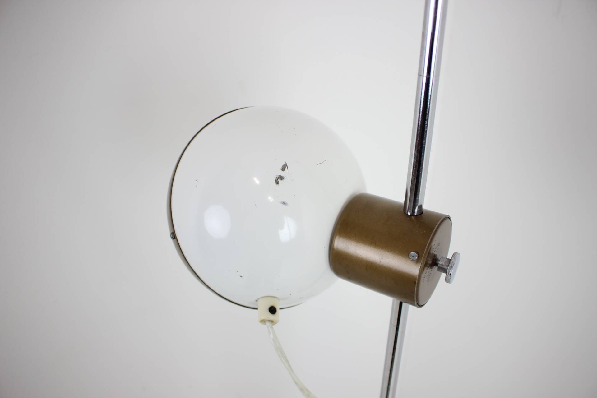 Adjustable Vintage Magnetic Floor Lamp by Drukov, 1970's, Brno, Czechoslovakia