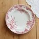 Red iron clay deep plate Saint Amandinoise iris model