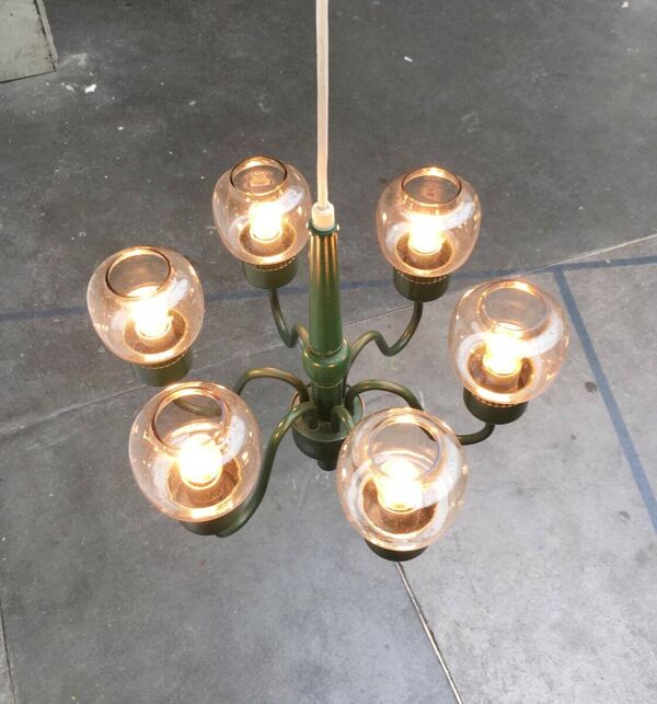 Lustre suédois milieu du siècle T526 par Hans-Agne Jakobsson pour Hans-Agne Jakobsson AB Markaryd