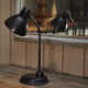 Old articulated office lamp 1950