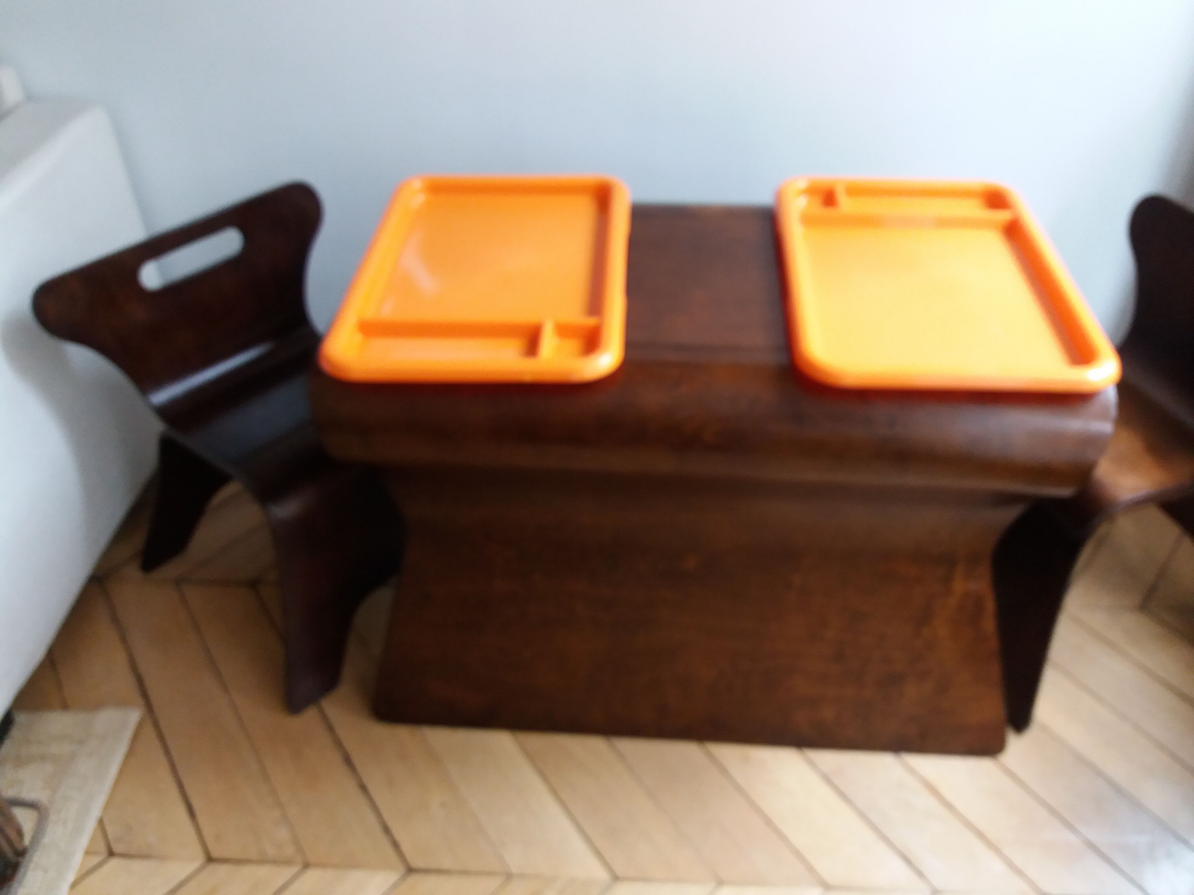 Table and two children's chairs bloom design studio