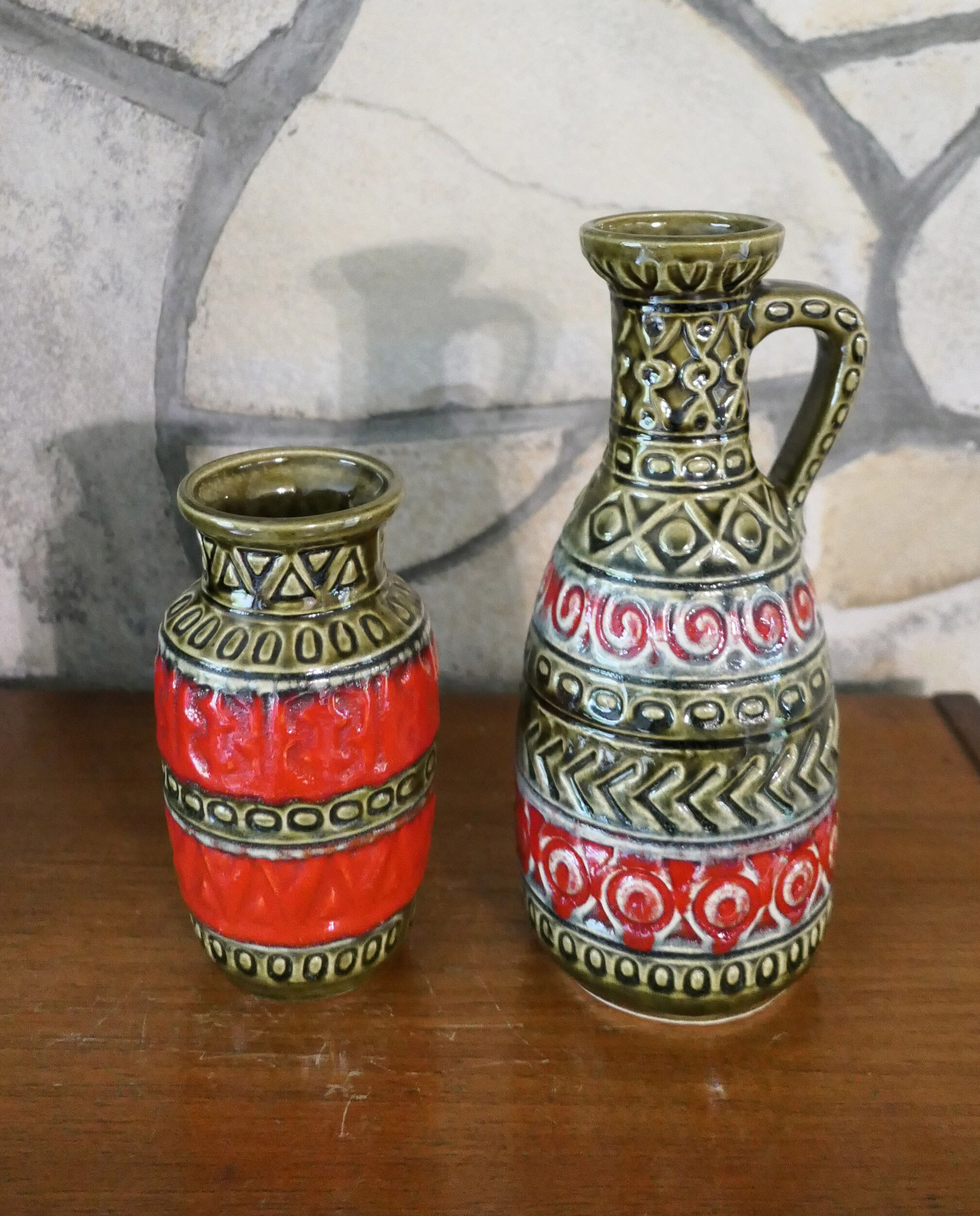 Pair of matching vases Bay Germany 1960-70's