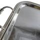 Rectangular polished iron electroplated tray