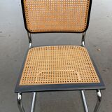 Cesca design chair b32 model in black and chrome