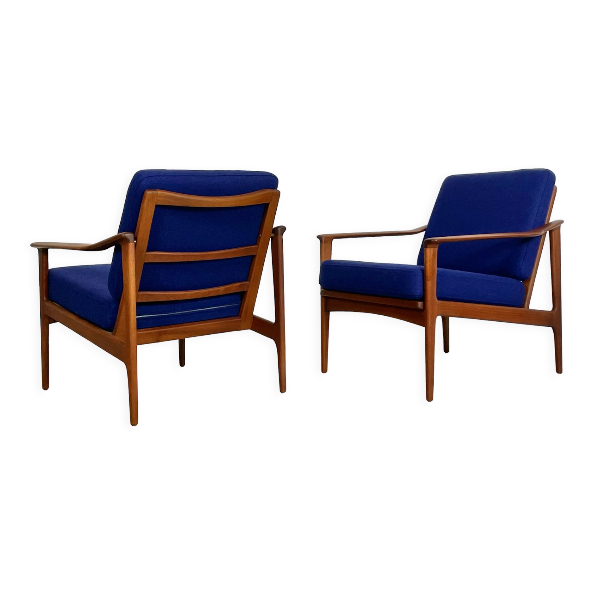 Danish teak armchairs by Ib Kofod- Larsen 1960s