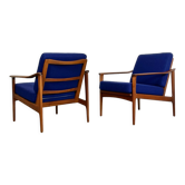 Danish teak armchairs by Ib Kofod- Larsen 1960s