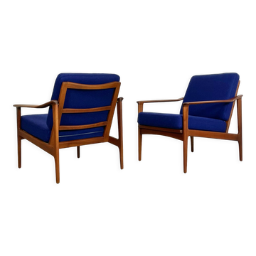 Fauteuils en teck danois par Ib Kofod- Larsen années 1960
