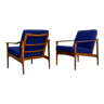 Danish teak easy chairs by Ib Kofod- Larsen 1960s