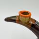 Double candlestick Vallauris Fontaine de Vaucluse vintage ceramic