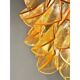 Contemporary Modern Amber "Rondini" Murano Glass Chandelier.