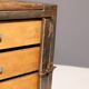 Industrial iron chest of drawers from the 1950s, Czechoslovakia