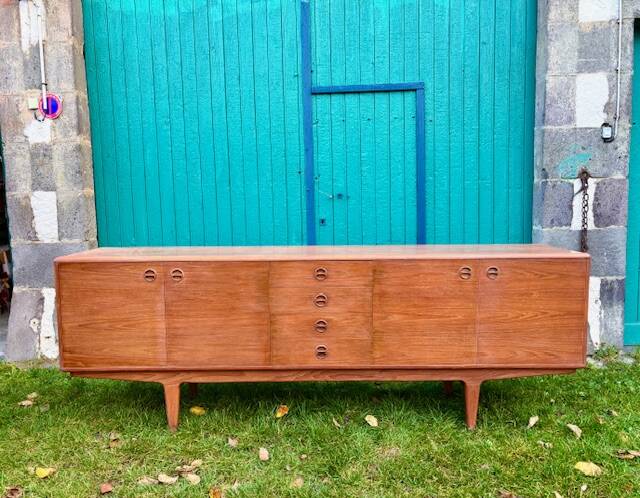 Vintage 1960s Scandinavian teak sideboard by Sven Ellekaer