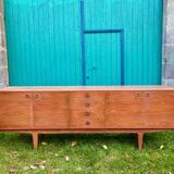 Vintage 1960s Scandinavian teak sideboard by Sven Ellekaer