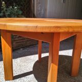 Maison Regain elm dining table from the 70s