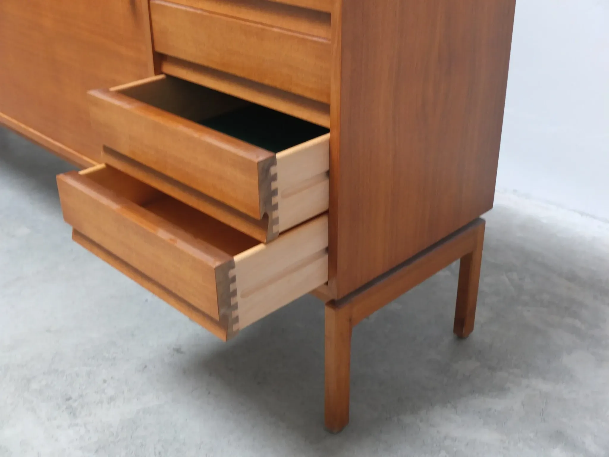 Walnut 'Abstracta' sideboard by Jos De Mey for Van Den Berghe-Pauvers, 1960s