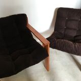 Pair of vintage armchairs 1980