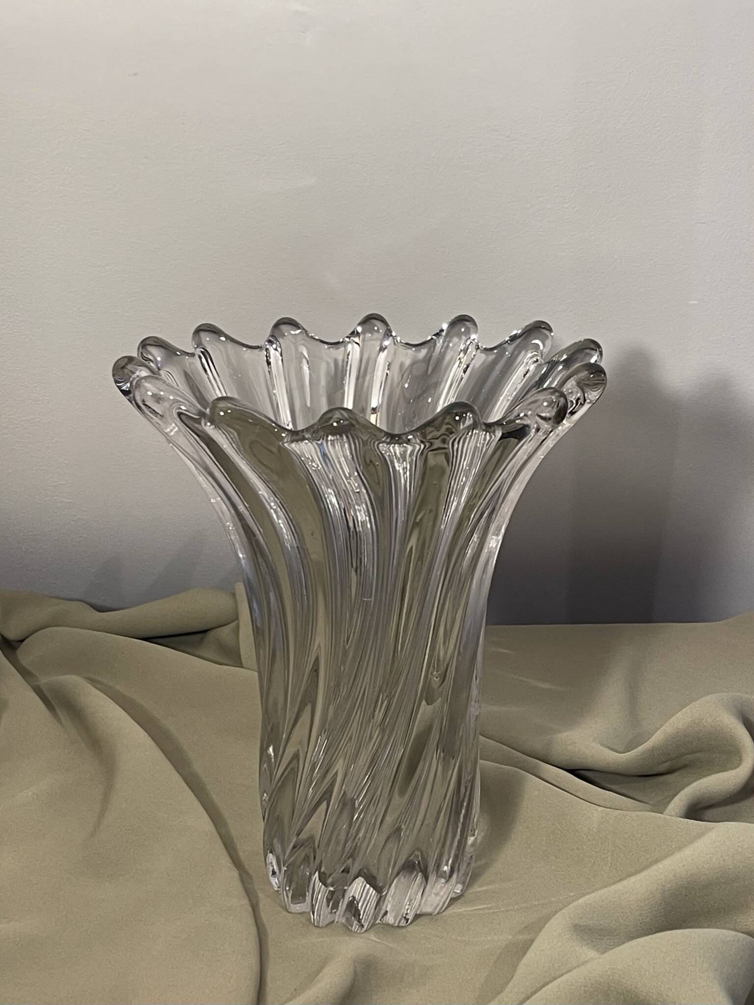 Twisted Glass Vase