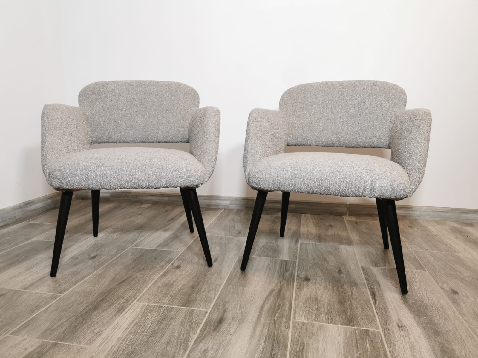 Mid-century restored pair of armchairs