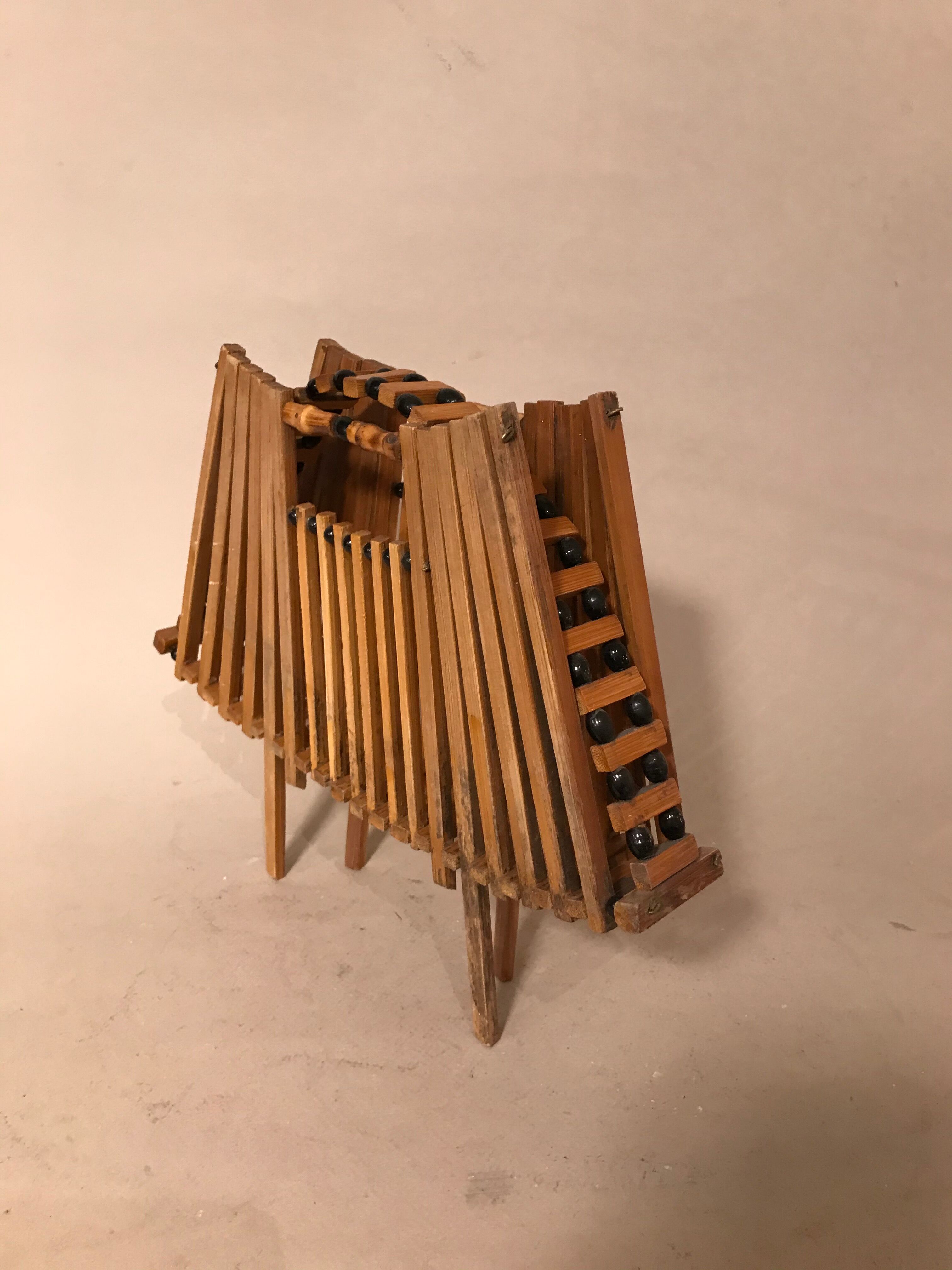 Rattan wicker bamboo fruit cup 1960 f