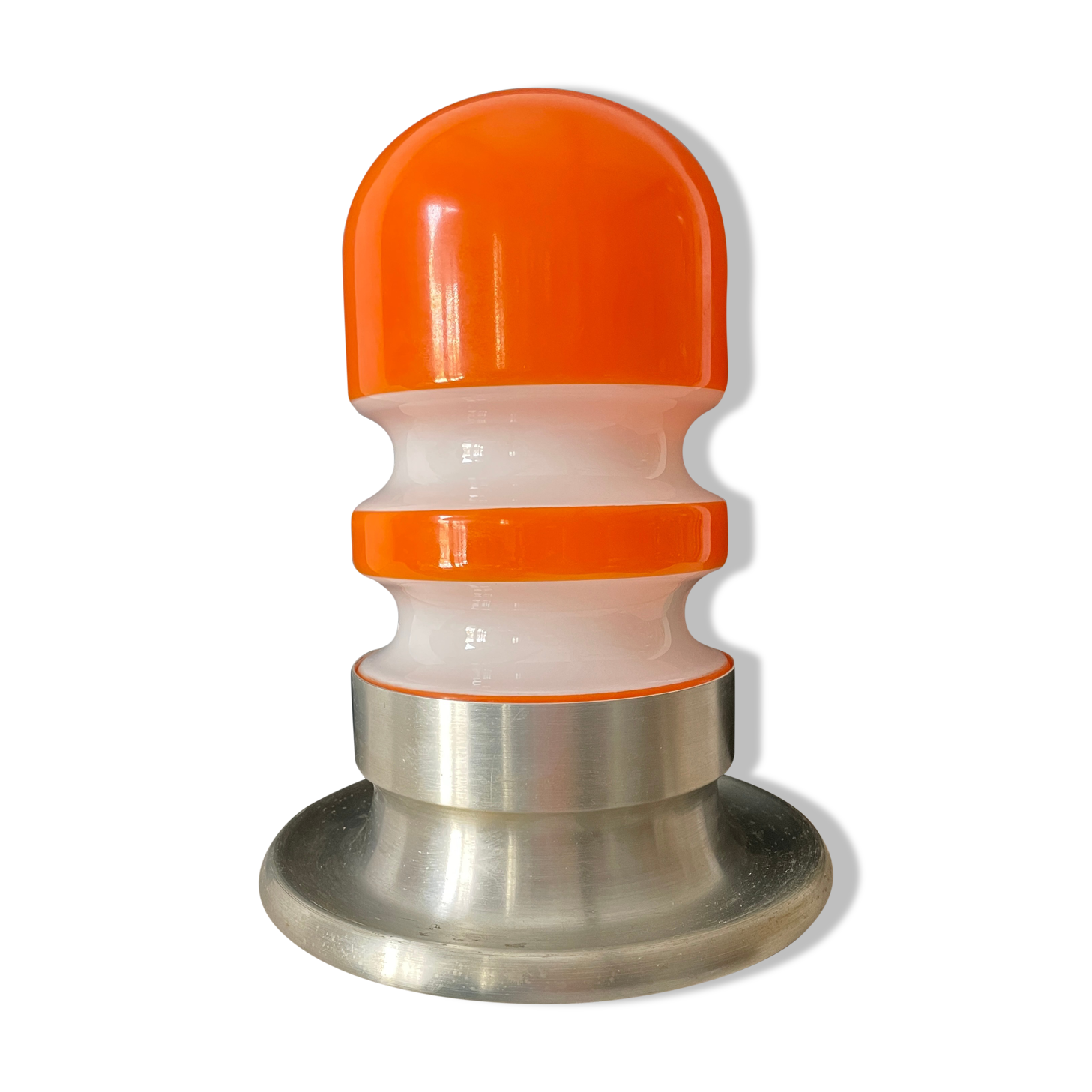 Vintage opaline design lamp 1970 70 space age